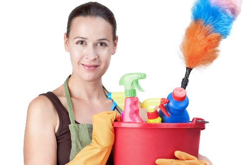 Office cleaning team maintaining a professional workspace in Enfield