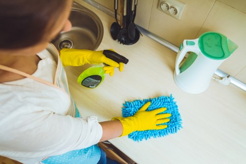 Office kitchen and washroom cleaning for Enfield commercial premises