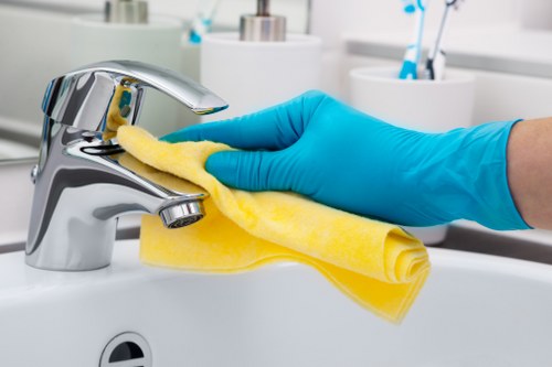 Weekly house cleaning tasks in an Enfield property
