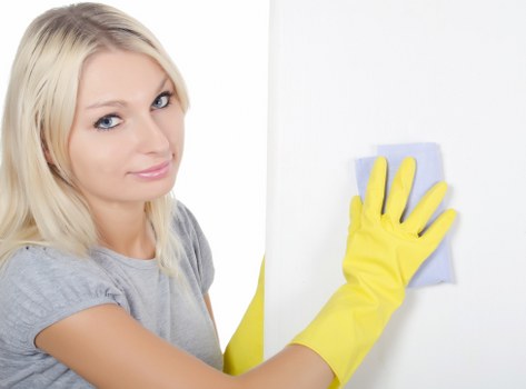Waste handling and compliance during cleaning work