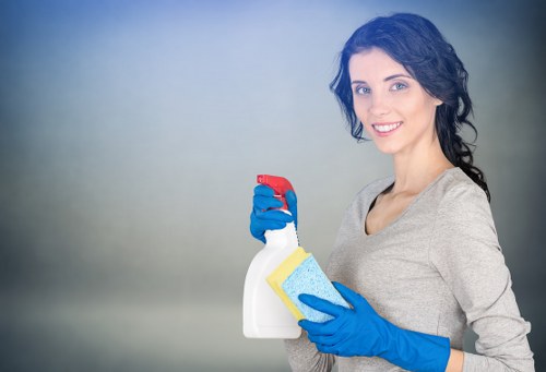 Hot water extraction carpet cleaning equipment in an Enfield property